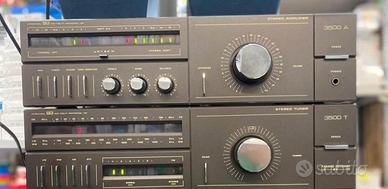 AMPLIFICATORE 2PZ + SINTONIZZATORE + PIASTRA CASSE