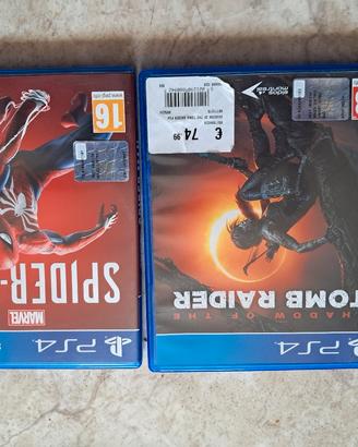 giochi ps4 tomb raider spider man ps5 wii consolle
