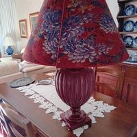 Lampada da tavolo in vetro di murano