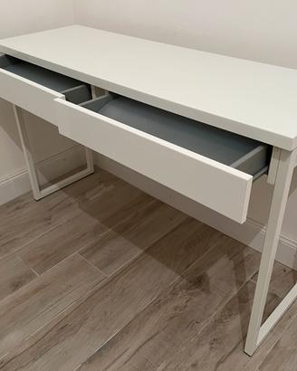 Scrivania Ikea BESTA BURS in legno e metallo