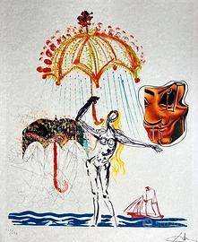SALVADOR DALI' 6 STAMPE