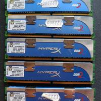 Lotto 5x Kingston HyperX DDR2 1GB 1066MHz