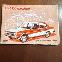 Manuale uso e manutenzione Fiat 131 Mirafiori