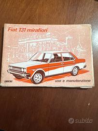Manuale uso e manutenzione Fiat 131 Mirafiori