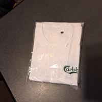 Polo Carlsberg in cotone bianco