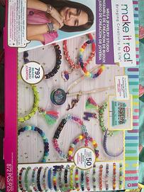 Set braccialetti con perline + set con elastici