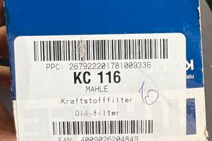 Filtro gasolio MAHLE KC 116