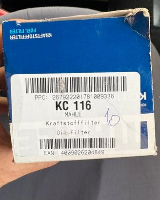 Filtro gasolio MAHLE KC 116