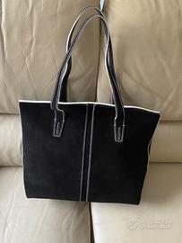 Borsa nera vera pelle