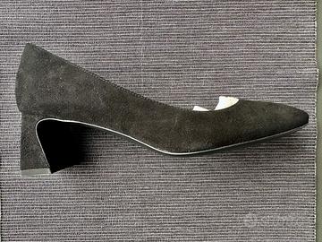 Decolletè nere suede F.lli Rossetti taglia 37