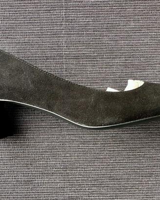 Decolletè nere suede F.lli Rossetti taglia 37