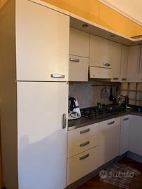 Cucina angolate con elettrodomestici