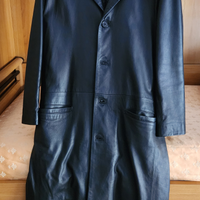 Cappotto lungo vera pelle