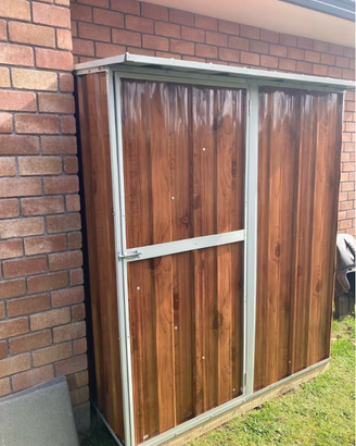 Casetta giardino in Acciaio 155x100cm fin legno