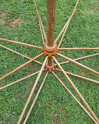 struttura in legno ombrellone da giardino