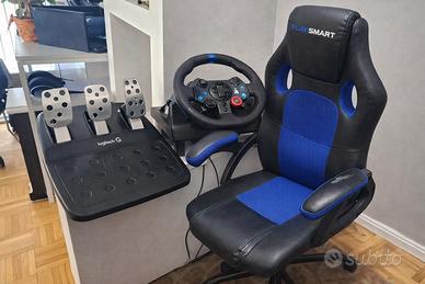 Volante Logitech G29 + pedaliera + sedia gaming