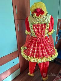 costume maschera clown adulto 