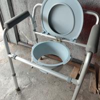Sedia rialzo per WC e doccia per anziani e disabil