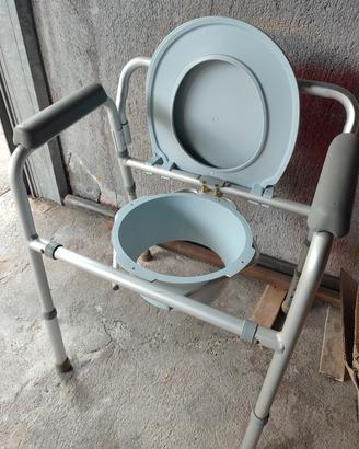 Sedia rialzo per WC e doccia per anziani e disabil