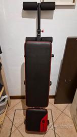 set palestra panca pieghevole + set manubri
