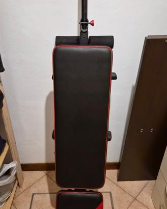 set palestra panca pieghevole + set manubri