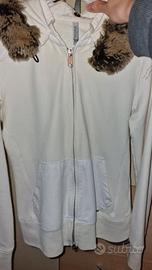 Felpa Woolrich con cappuccio e pelliccia