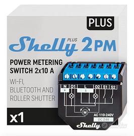 Shelly Plus 2PM interruttore Relè Wi-Fi a 2 canali