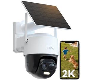 2K Telecamera WiFi Esterno Senza Fili con Pannello