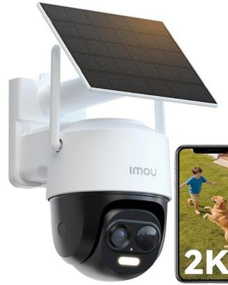 2K Telecamera WiFi Esterno Senza Fili con Pannello