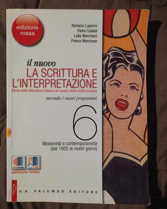 Libro scolastico di letteratura italiana