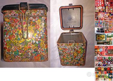 Contenitori Pagani in latta antichi, e altri