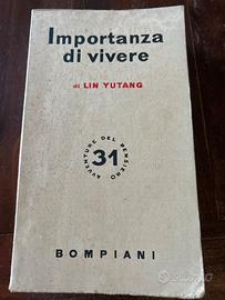 IMPORTANZA DI VIVERE di Lin Yutang Vintage.