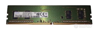 RAM DDR4 4Gb UDIMM 2666Mhz marca Samsung