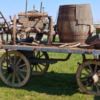 carro agricolo 2 e 4 ruote + zappa a traino