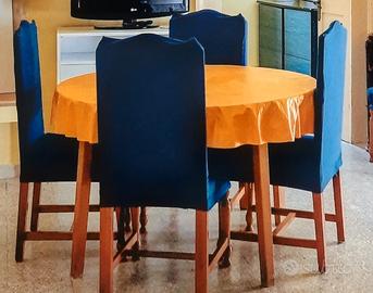 6 Coprisedia Nuovi blu elasticizzati cn schienale 
