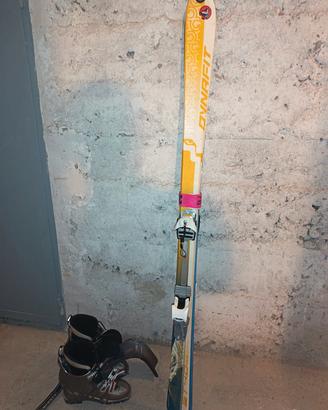 sci alpinismo dynafit+ attachi +pelli + scarponi