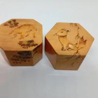 Scatoline Vintage in Legno Dipinte a Mano