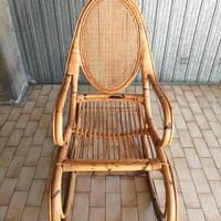 SEDIA DONDOLO VIMINI