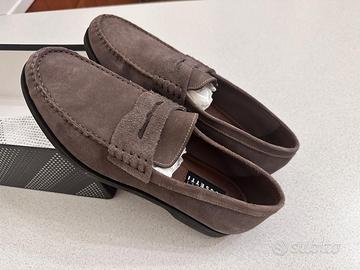 Fratelli Rossetti mocassini tg 9 grigio tortora
