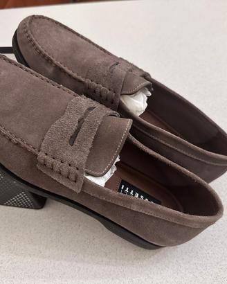 Fratelli Rossetti mocassini tg 9 grigio tortora