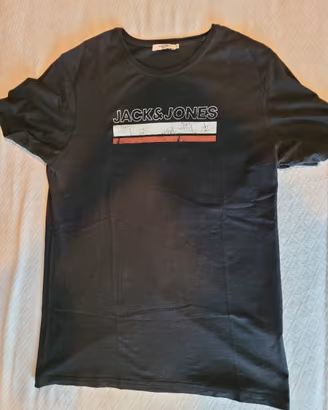 Maglietta Jack&Jones Nera Uomo Taglia L