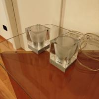 Coppia lampade Fabbian in cristallo