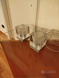 Coppia lampade Fabbian in cristallo