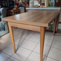 TAVOLO CUCINA COLORE ROVERE MISURA 140X80 H. 80