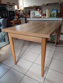 TAVOLO CUCINA COLORE ROVERE MISURA 140X80 H. 80