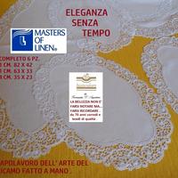 Centrini fatti a mano lino pizzo cantù