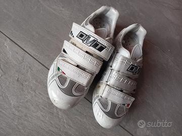 scarpe da bici da corsa DMT bianche