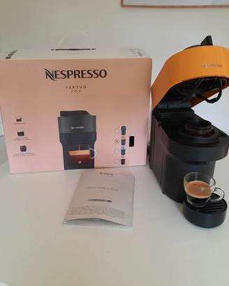 Nespresso Vertuo Pop Gialla con scatola x caffè 