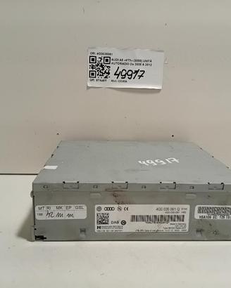 AUTORADIO MP3 AUDI A5 Coupé (8T) 4G0035061 CCWA (