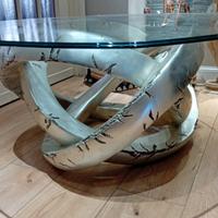 tavolino salotto soggiorno cristallo